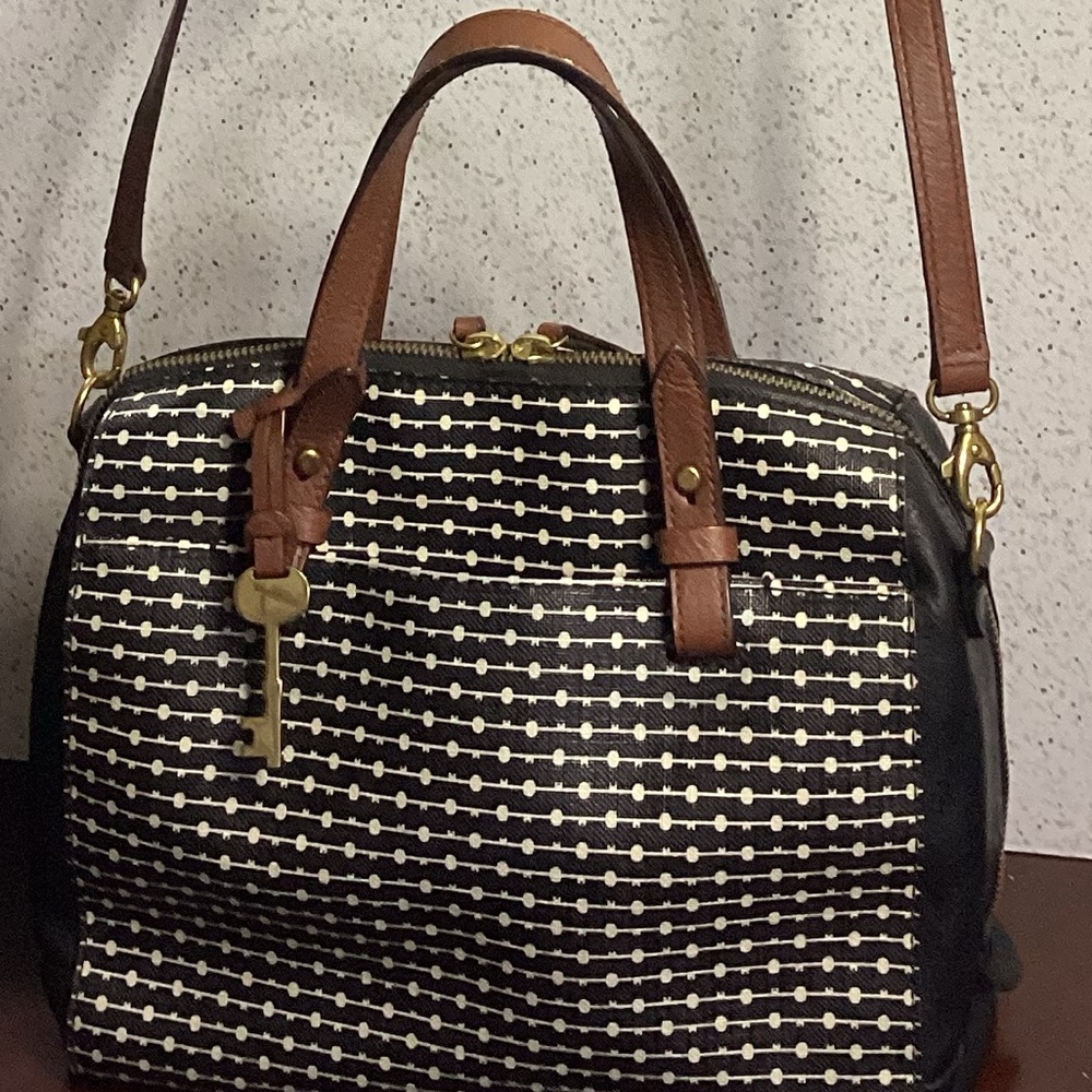 Fossil Satchel With Crossbody Strap - image 6